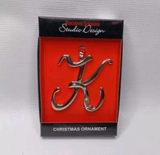 Regent Square Studio Design Monogram Letter K Christmas Tree Ornament