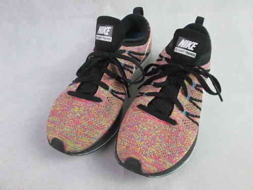multicolor flyknit trainer