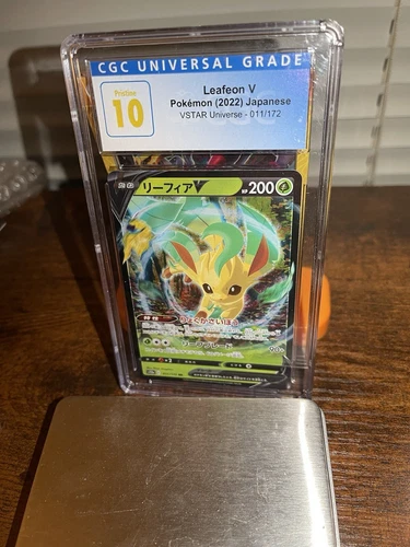 CGC 10 Pristine Leafeon V 011/172 VSTAR Universe RR Holo Pokémon TCG