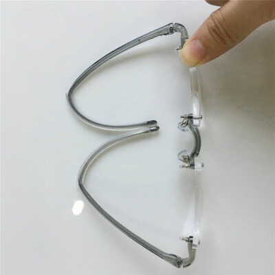 TR90 Rimless Flexible Frame Gray Reading Glasses Reader +1.0 +1.5 +2 +3 +4 - Foto 6