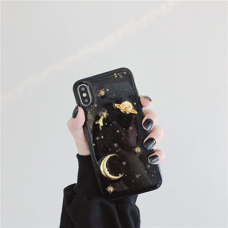 Moon Star iPhone Case for iPhone 14 Pro Max 13 12 11 Pro Max