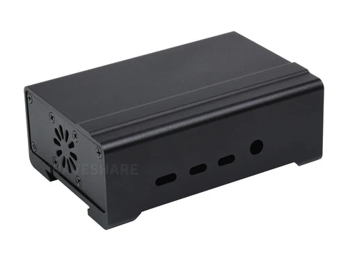 Waveshare WS DIN Rail Aluminum Case for Raspberry Pi 4, with Cooling Fan