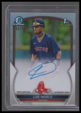2023 Bowman #CPA-LRA Luis Ravelo Chrome Prospect Autographs Refractors #/499