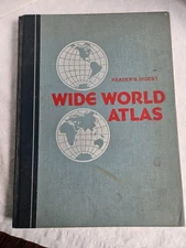 Vintage 1979 Readers Digest Wide World Atlas Hardback