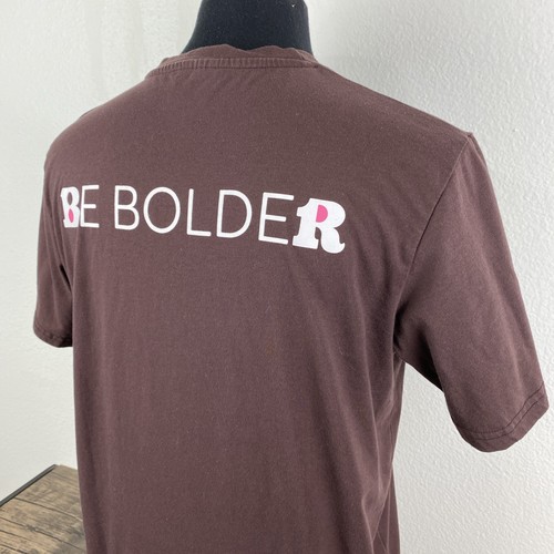 Baskin Robbins BE BOLDER Employee T-Shirt Size Large Brown Shirt New Logo - Picture 7 of 8