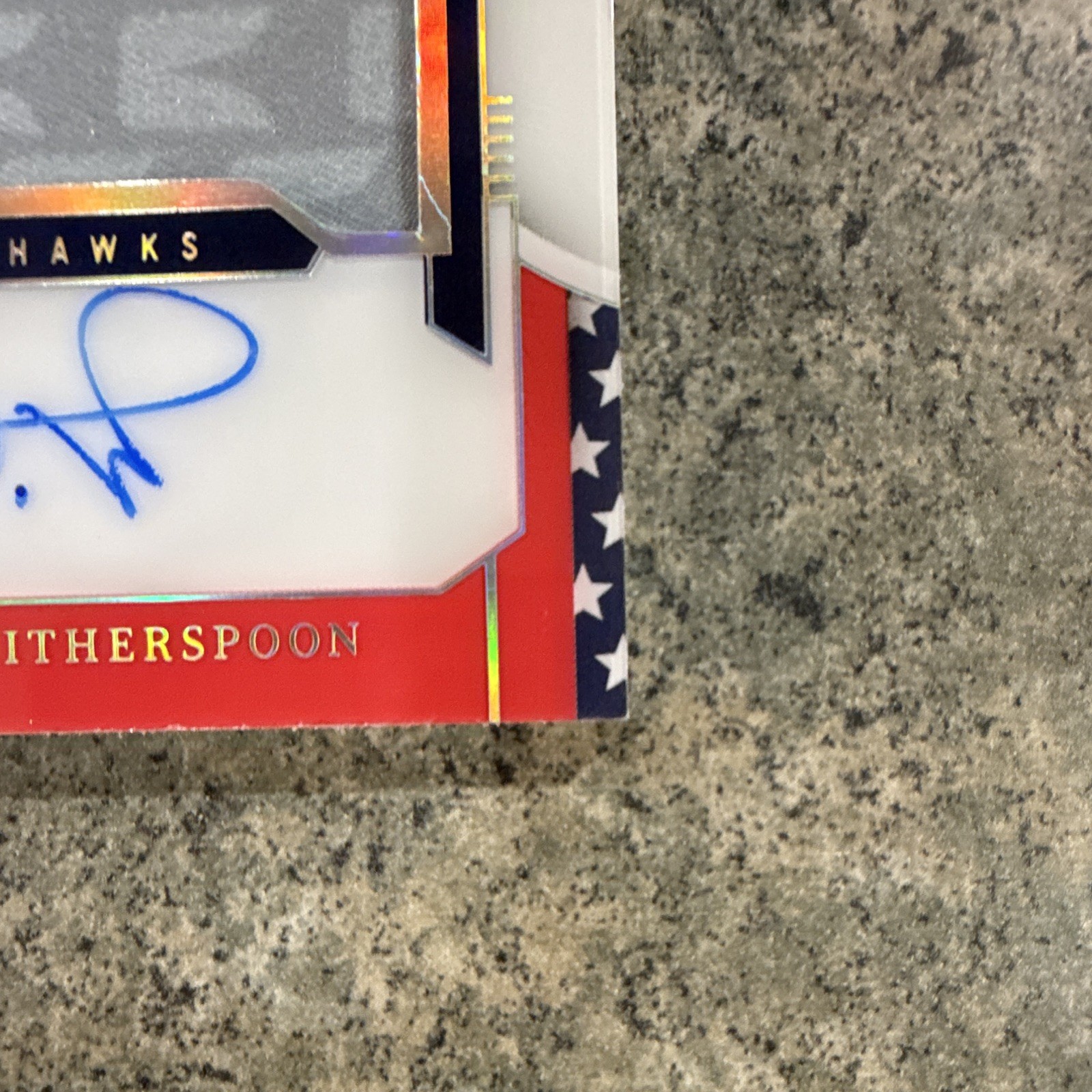 Panini 2023 National Treasures Devon Witherspoon Stars & Stripes RC Auto 12/25 view 5