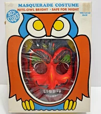 Vintage Ben Cooper Devil Costume Kids 4-6 Years 1969 in Box NOS USA