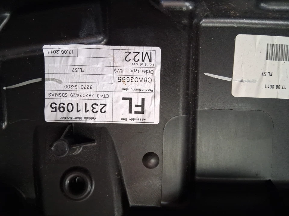 11 12 13 14 PANEL REGULADOR VENTANA PUERTA DELANTERA IZQUIERDA FORD EDGE OEM  Foto 2 de 4