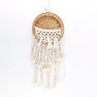 Macrame Willow Storage For Living Room Bedroom Dorm Background, Boho Wicker H...