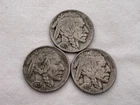 (3) 1937 P U.S. Buffalo Nickels OC-9
