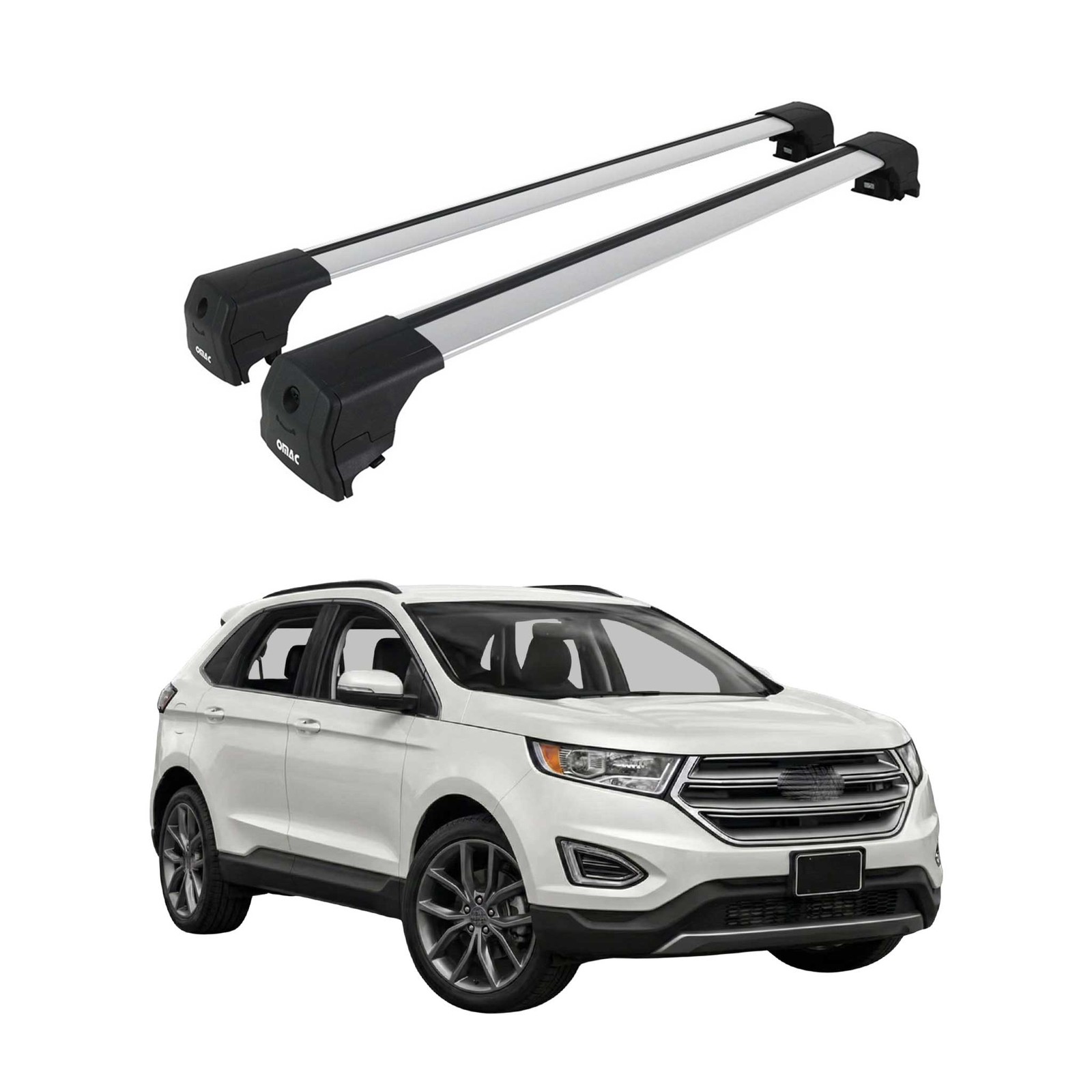 Barres de toit Ford Edge II 2015-2023 alu pour manque de place