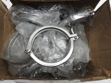 Lot of 18 - Dixon Sanitary 4" Tri Clamp Single Pin Stainless Steel - NEW