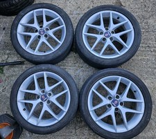 SAAB 9-3 VECTOR 17 INCH ALLOY WHEELS 10 SPOKE SPORT SET X4