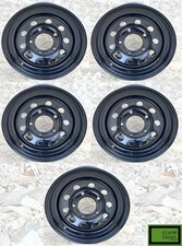 5x Gloss Black Modular Wheels 16" x 7" ET0 for Land Rover Defender Discovery RRC