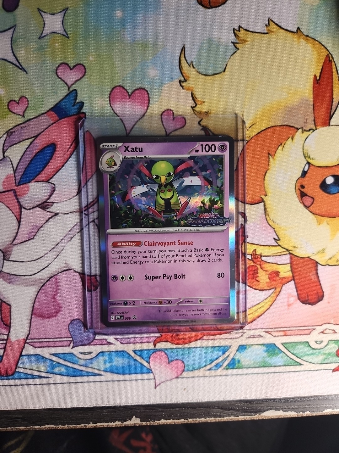 Xatu SVP 059 Scarlet Violet Paradox Rift Promo Pokemon Card Stamped
