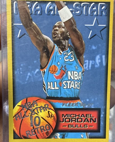 Fleer 1996-97 NBA All-Star Retro Michael Jordan Bulls #282 Basketball Card