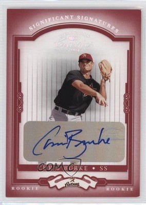 2004 Donruss Classics Rookie Significant Signatures Red Chris Burke Auto 5x0