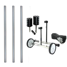 Pool Central In-Ground Pool Cover Reel with 3IN x 96IN Aluminum Tubes