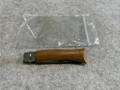 Opinel France No 7 Inox Medium Wood Twist Lock Pocket Knife