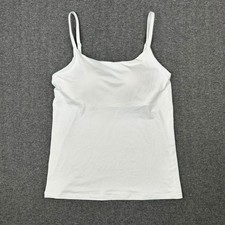 Uniqlo Airism Padded Tank Top White Sleeveless Bra Camisole 473976 Small