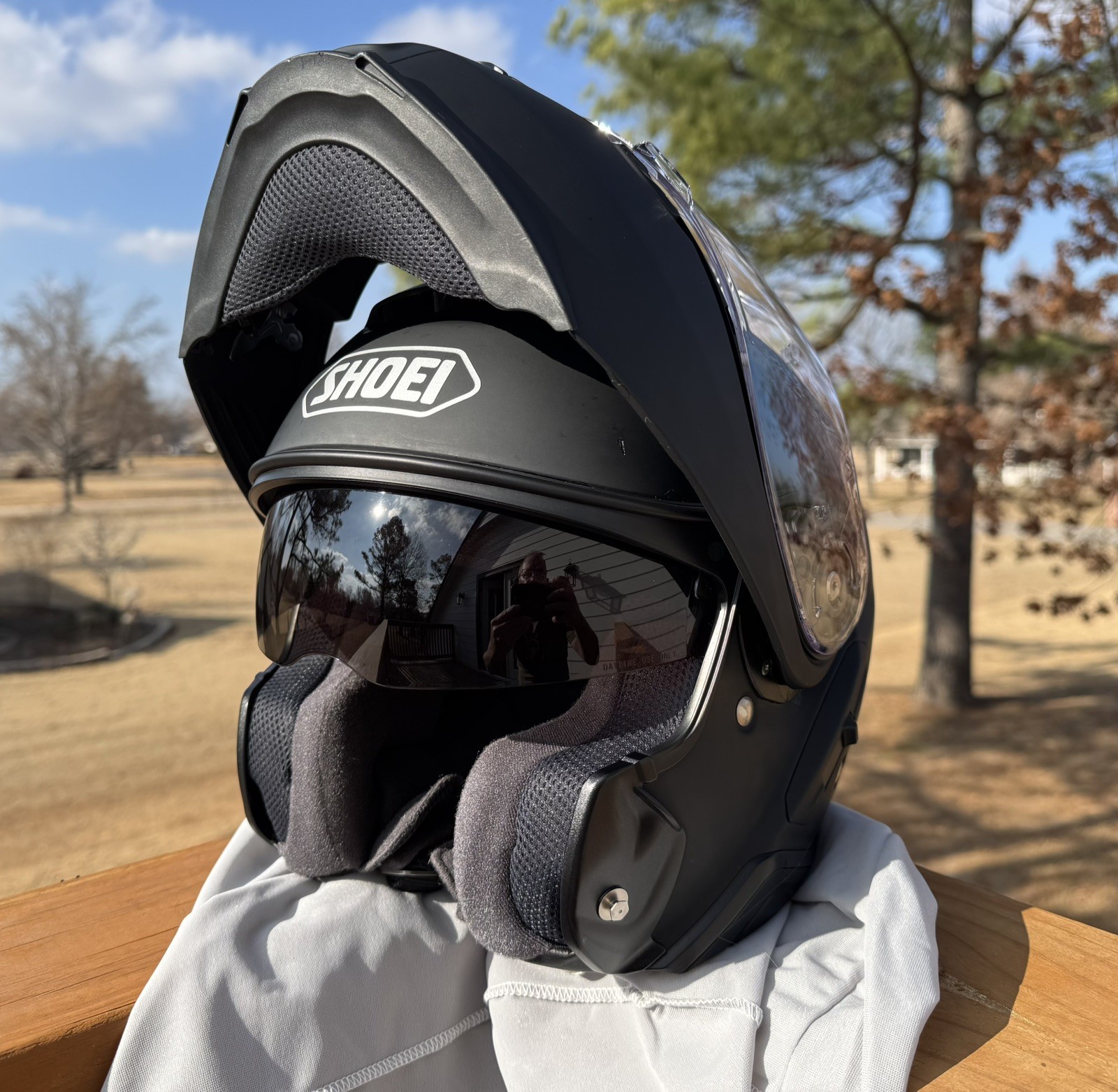 Shoei Neotec II Helmet Modular (S) 55-56cm Matte Black Neotec 2 New Shield, Bag