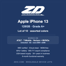 Apple iPhone 13 128GB   Grade A+   Lot of 10