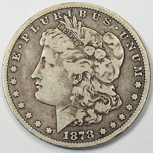 1878 CC Carson City U.S. Silver Morgan Dollar - VG