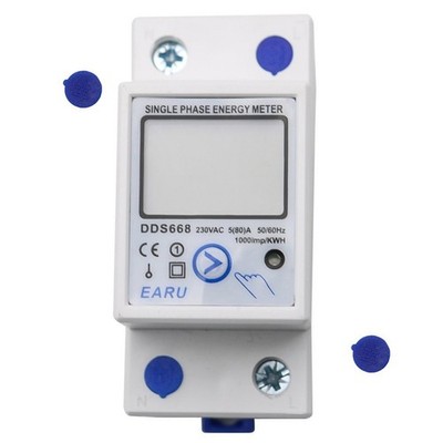 Efficient LCD Digital Energy Meter for Accurate Voltage Current Monitoring