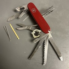 Vintage VICTORINOX Champion (A) Six Layer Swiss Army Knife 91mm 1976-86 RED