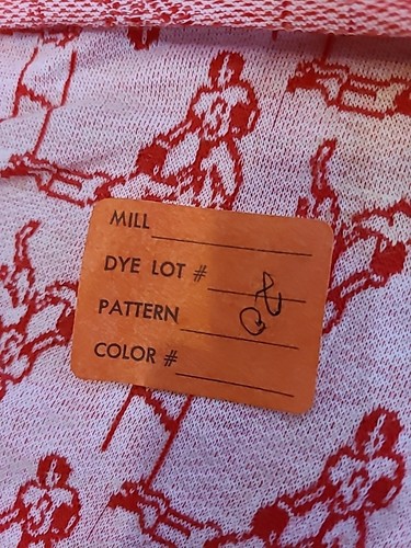 RARE New Old Stock 1960s 1970s VTG Knit Football Themed Fabric - Picture 3 of 7