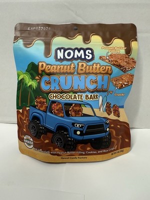 Hawaii Noms Milk Chocolate Peanut Butter Crunch Fresh Resealable 5oz Bag x1