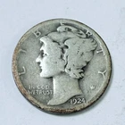 1924 D MERCURY DIME *90% SILVER, Circulated Coin, Free Shipping #6777