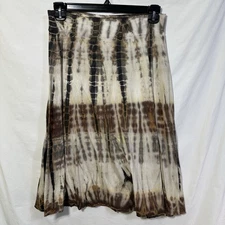 Tryst by Mathew Women's Medium Tie Dye Skirt Boho Hippie USA Made Brown Earthy M