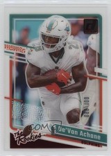 2023 Panini Clearly Donruss The Rookies Red 99/100 De'Von Achane #15 3c2