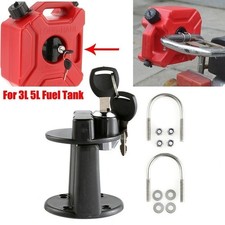3L/5L Can Gas Fuel Oil Tank Mount Bracket Lock Clamp Set For Car Motorcycle UK