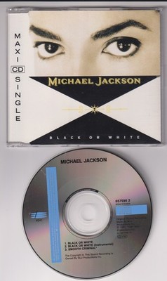 Michael Jackson   Black Or White / Smooth Criminal - 3 Track Maxi CD 1991 Epic