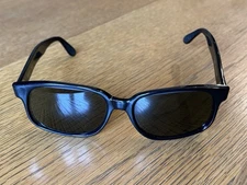 RARE! Sunspree Vintage Sunglasses Black Itek Optical Product 2907 Made In USA