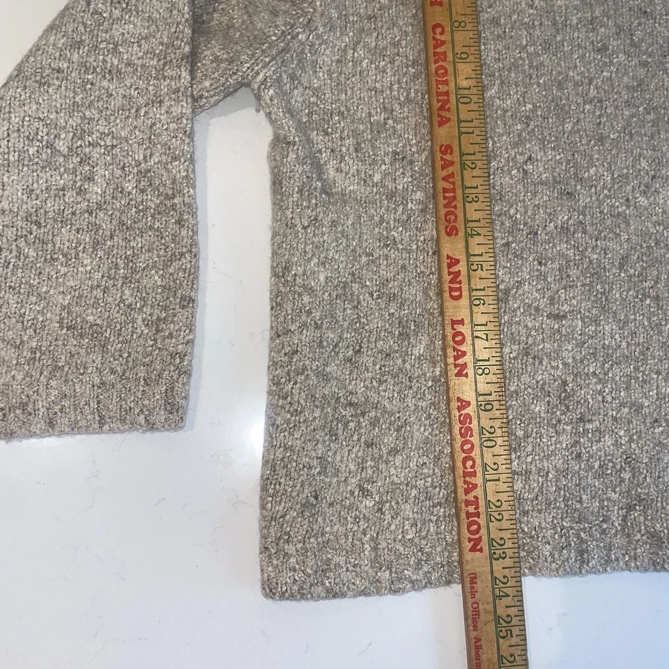 Vintage 90s Men’s Structure Roll Neck Knit Sweater Size Large Wool Silk Blend - Image 3 of 4