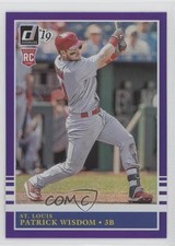 2019 Panini Donruss Retro 1985 Holo Purple Patrick Wisdom #225 2k3