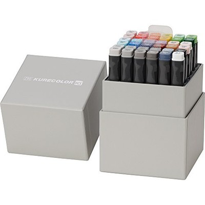 Kuretake Oil-based Pen ZIG Kure Color Twin Marker WS 36color KC-300 36 color set