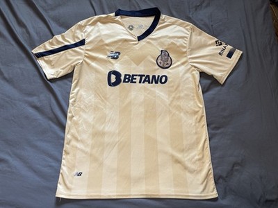 New Balance FC Porto Jersey Mens Large 2022 2023 Yellow Super Bock Soccer Futbol