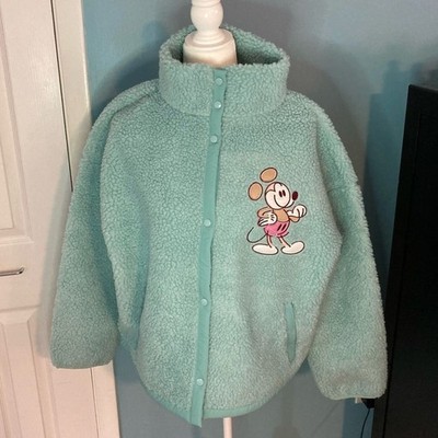 NWT Disney Parks Mickey Mouse Sherpa Jacket Women Size XL