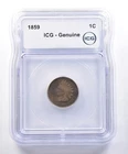 1859 Indian Head Cent Genuine ICG *4094