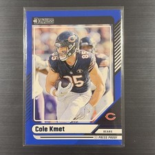 2024 Panini Donruss - Cole Kmet #68 Blue Press Proof
