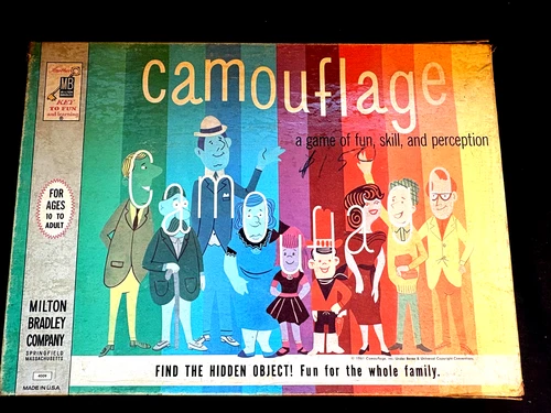Vintage 1961 Milton Bradley Camouflage Game NEW Sealed #4009