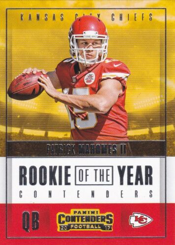 2017 CONTENDERS FOOTBALL K.C CHIEFS PATRICK MAHOMES RC OF THE YEAR CONTENDERS #3