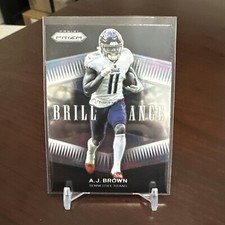 2021 Panini Prizm AJ Brown Brilliance #B-17 Tennessee TItans