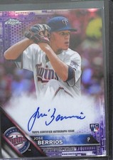 2016 Topps Chrome Purple Refractor Rookie Autograph #RA-JOS Jose Berrios 