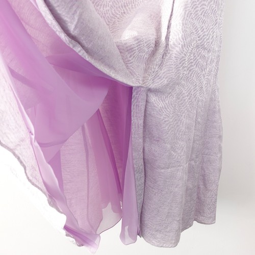 Lavender Cocktail Shift Dress Large ARMANI Purple Jacquard Party ITALY - Picture 10 of 16