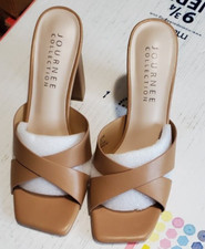 Journee Collection Chazz Tru Comfort Foam Women s Dress Sandals Tan Size 9 1B